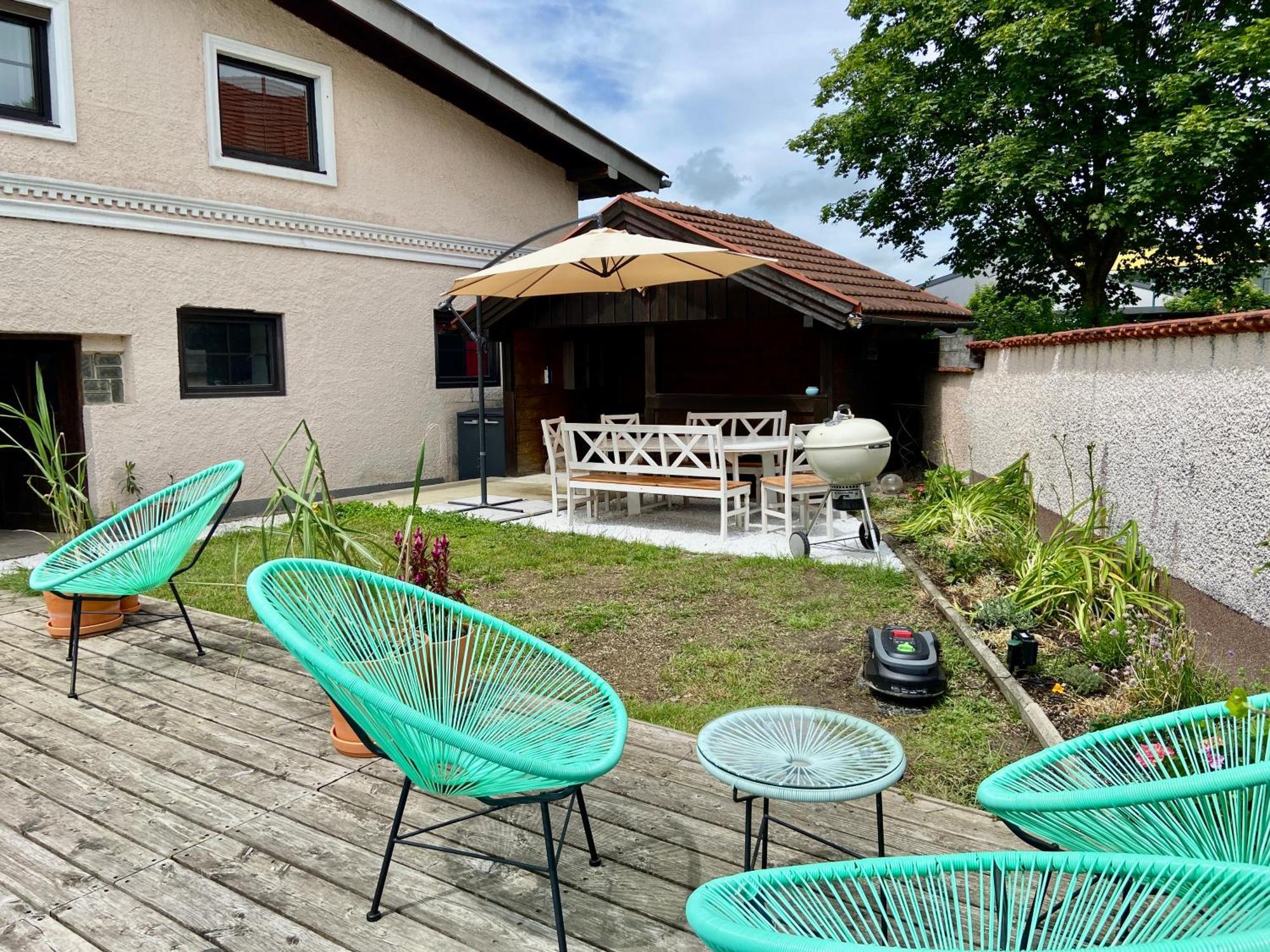 Baeckerhaus - Wohnung Mit Pool Und Garten Gmunden Bagian luar foto